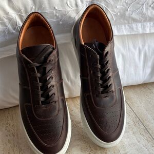 Beckett Simonon Dark Brown Leather Sneakers